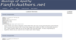 Desktop Screenshot of musings-of-apathy.fanficauthors.net