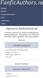 Mobile Screenshot of fanficauthors.net